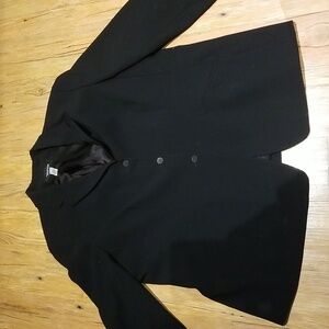 Jones New York Platinum Woman jacket 3 button like new sz 24W Black